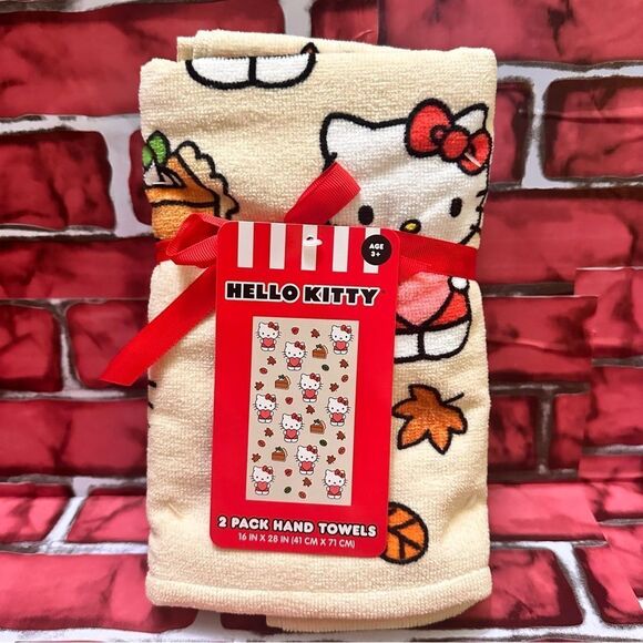 Hello Kitty Hand Towels 2 pack - Picture 1 of 6